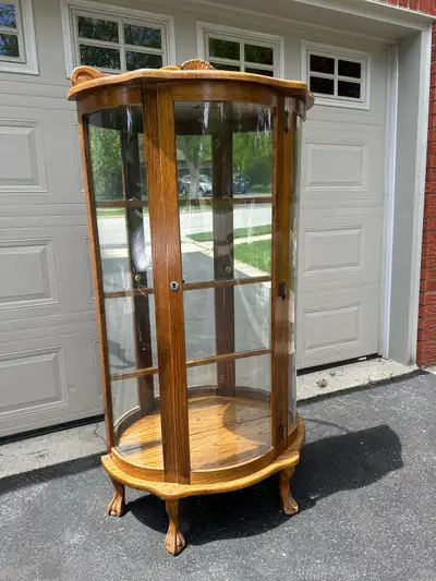 Oak Curio Cabinet, View more