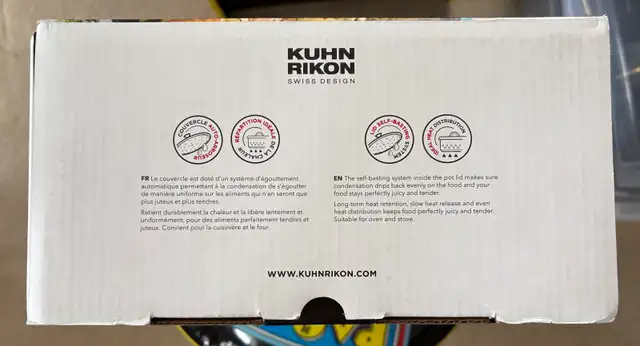 ✨✨Kuhn Rikon 24cm Cast Iron Dutch Oven  in Kitchen & Dining Wares in Oakville / Halton Region - Image 4