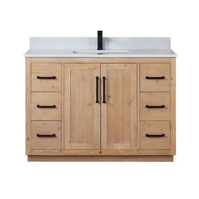 BRAND NEW 48” W Bath Vanity  with White Engineered Stone Top in Cabinets & Countertops in Oakville / Halton Region - Image 2