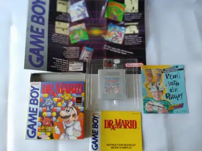 Dr. Mario Game Boy Complete in Box CIB w/ Inserts - Working