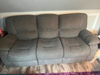 Couch with recliner