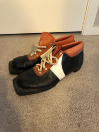 Vintage cross country ski boots