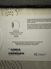 Apple Watch Series 8 Starlight  45mm