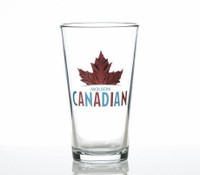 MOLSON CANADIAN BEER GLASS  "HOW MANY YO WANT?" MANCAVE