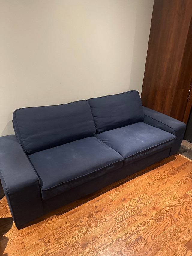 Ikea Kivik couch, ottoman/ footstool with storage and two matchi dans Sofas et futons  à Ville de Montréal - Image 2