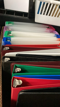 Selection of good quality  binders… small, medium and large