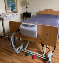 Hospital Bed with Alternating Pressure Air Mattress