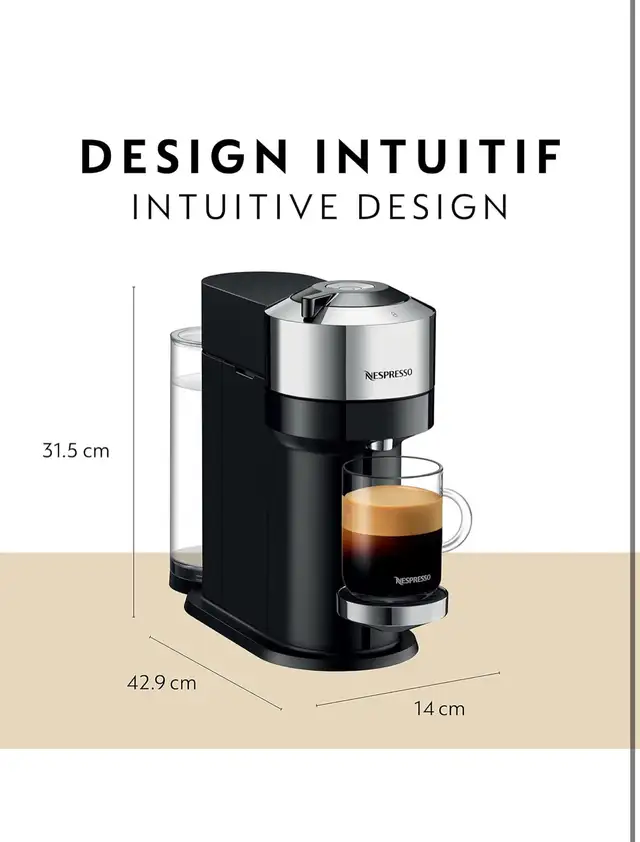 NESPRESSO BY BREVILLE VERTUO NEXT DELUXE COFFEE  in Coffee Makers in Barrie - Image 4