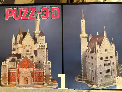Neuschwanstein castle 3D puzzle, View more