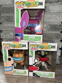 Funko Pop Aaahh Real Monsters Ickis con exclusive, Oblina, Krumm