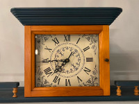Clock - Wooden Frame - Hanging or Standing