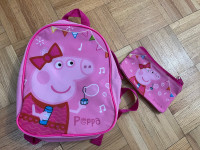 Peppa Pig backpack with matching pencil case