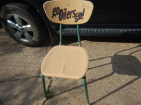 OILERS 60'S STYLE SCHOOL CHAIR