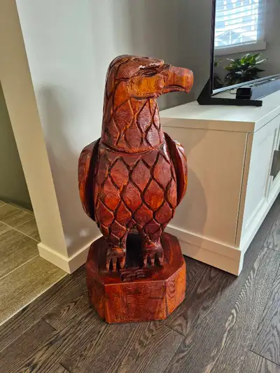 HANDCRAFTED WOODEN EAGLE , View more