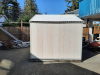8' x 10' shed, double doors. double plastic construction