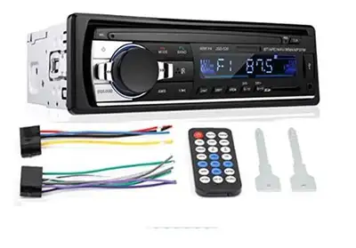 1 Din Car Stereo Bluetooth Car Audio MP3 Recorder Built-in USB, SD AUX Input Car Radio with Remote C...