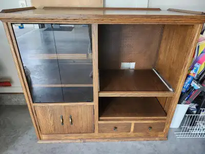 OAK WALL UNIT/CABINET, View more