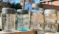Antique Canadian Preserve Canning Jars (5 Jars)