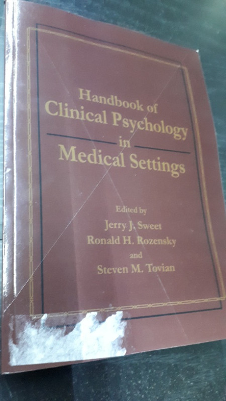 Handbook of Clinical Psychology in Medical Settings textbook in Textbooks in Chatham-Kent