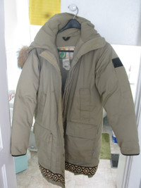 Vintage 80s Woods Arctic Parka Jacket Down Filled Fur Trimmed