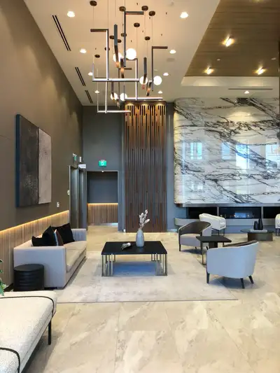 Modern 1- Bedroom plus Den Condo could be the second bedroom with slide door at Sheppard & Allen . B...
