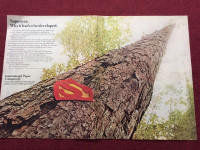 1967 International Paper Company Double Page Original Ad
