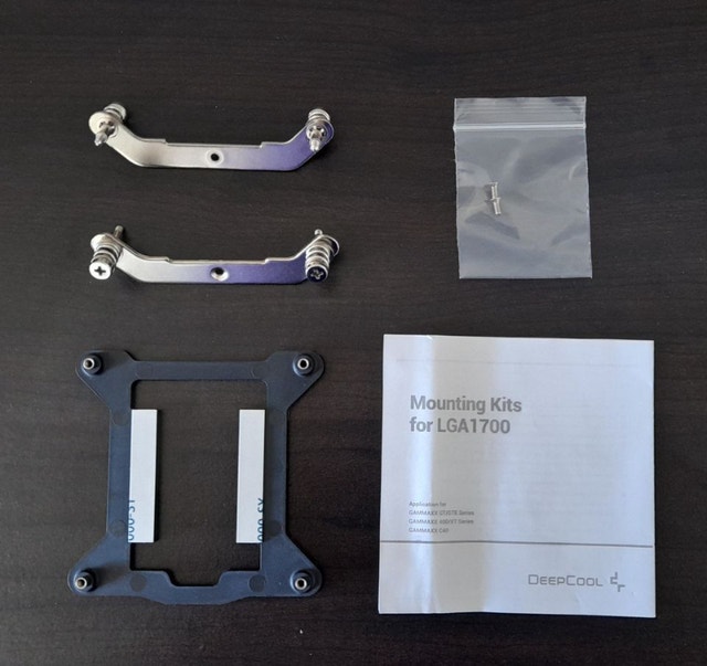 DeepCool GAMMAXX LGA 1700 Mounting Bracket Kit System Components