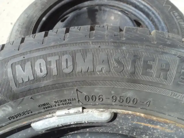 2 Motomaster Winter Tires with Rims for BMW 205/55/16 (5X120 mm) in Auto Body Parts in Edmonton - Image 4