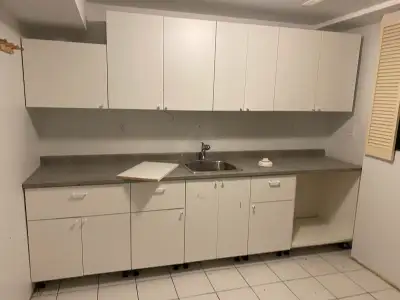 10 ft long kitchen Can arrange delivery and installation for additional cost