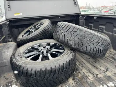 Tires were on a 2022 GMC Colorado. Used 3 seasons, maybe 12,000 kms on them. Traded vehicle in, woul...