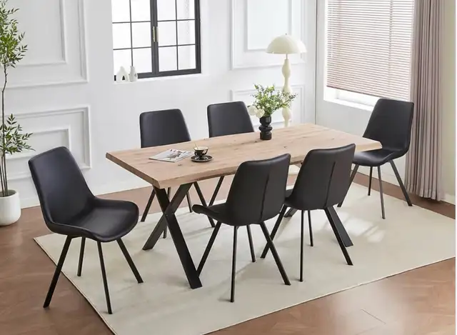 Contemporary Rectangular Dining Set for Home in Dining Tables & Sets in Ottawa - Image 3