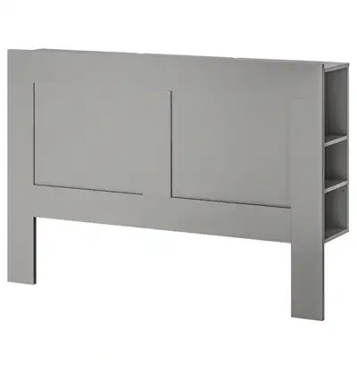IKEA full/ double size headboard, fully assembled. Grey Good condition, used <6 months Great for sto...