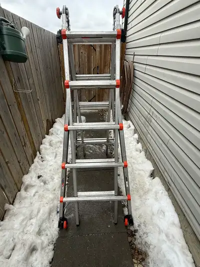 This is a Little Giant multi-purpose ladder, perfect for various tasks around the house or on the jo...