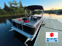 SUZUKI OUTBOARD on a Compact Pontoon -NB