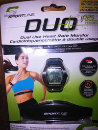 SPORTLINE  DUO  DUAL USE HEART RATE MONITOR