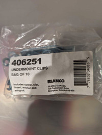 Blanco sink undermount clip pack