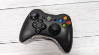 Microsoft Xbox 360 Special Edition Black Controller / Cleaned