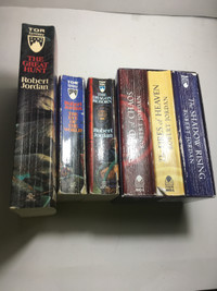 Wheel of Time by Robert Jordan Volumes 1-6 Paperbacks