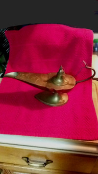 Heavy Brass Aladdin Lamp