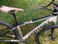 Cannondale full carbon mountain bike.