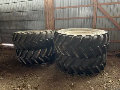 Used Michelin 650/65R38 sprayer floaters on rims, good tread, set of 4. Last used on a Wilmar 8500 E...
