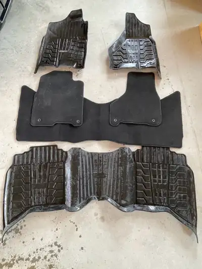 These are Lasfit floor mats for a Ram truck. These are in used condition, please see photos for deta...