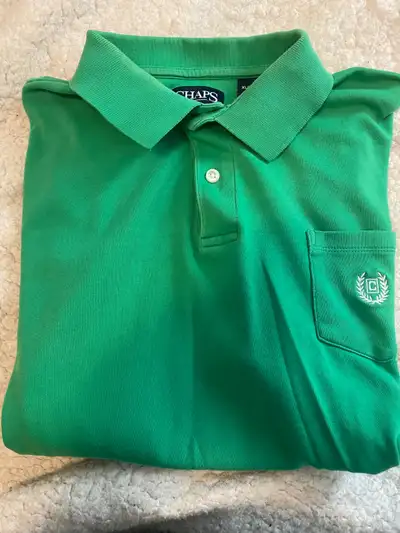 Chaps Men’s Green polo shirt XL 100% cotton, View more