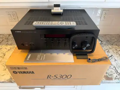 Yamaha R-S300 stereo receiver/ with Bluetooth Adapter, View more