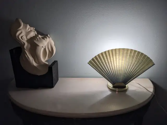 Hollywood Regency style fan table lamp light in Indoor Lighting & Fans in City of Toronto - Image 3