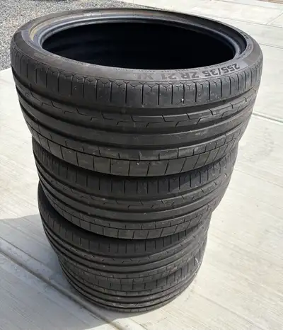 Continental SportContact 6 Tires 255 35 ZR 21 4 Summer Tires $600 For All 4 Used For Only 2 Weeks
