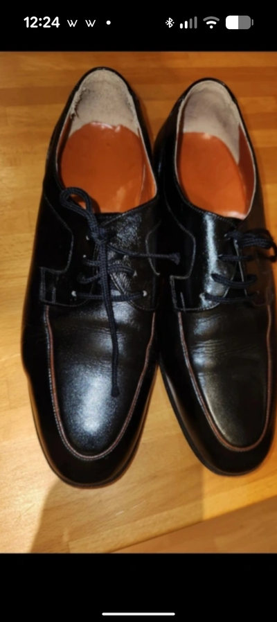 All leather hand-made  men dress shoes ( Leather Sole )Size 7, View more