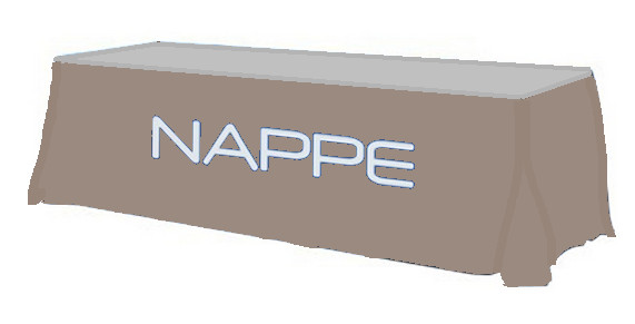 TABLE SKIRTING NAPPE EXPOSITION SHOW STAND SALON KIOSKE BOOT dans Autres équipements commerciaux et industriels  à Longueuil/Rive Sud