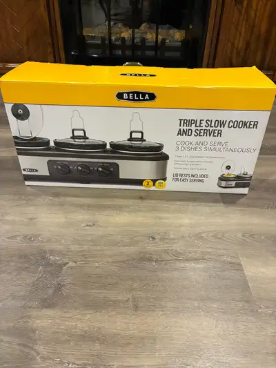 Triple Slow Cooker Server, View more