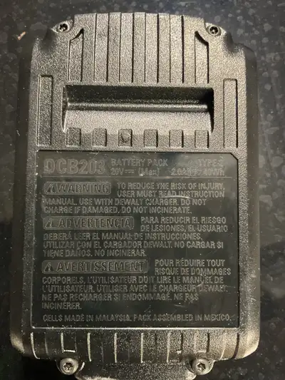 2.0 Dewalt batteries, View more